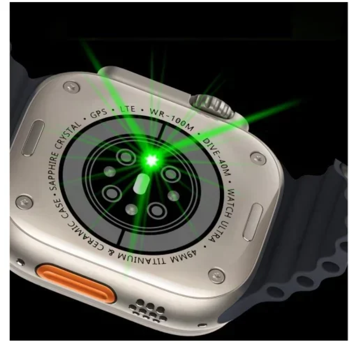 Ultra Smartwatch 7 in 1 Strap με 7 διαφορετικά Λουράκια - Λευκό